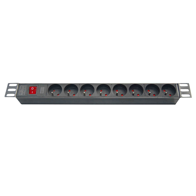 1U szerver rackbe szerelhető francia t&iacute;pus&uacute; Power Strip PDU