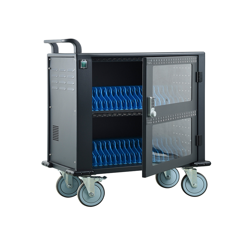 40 -Wege Single Glass Door DC Ladewagen mit Codeschloss 
